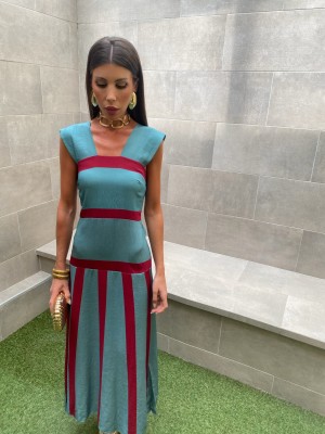 Francesca Aqua Green Dress