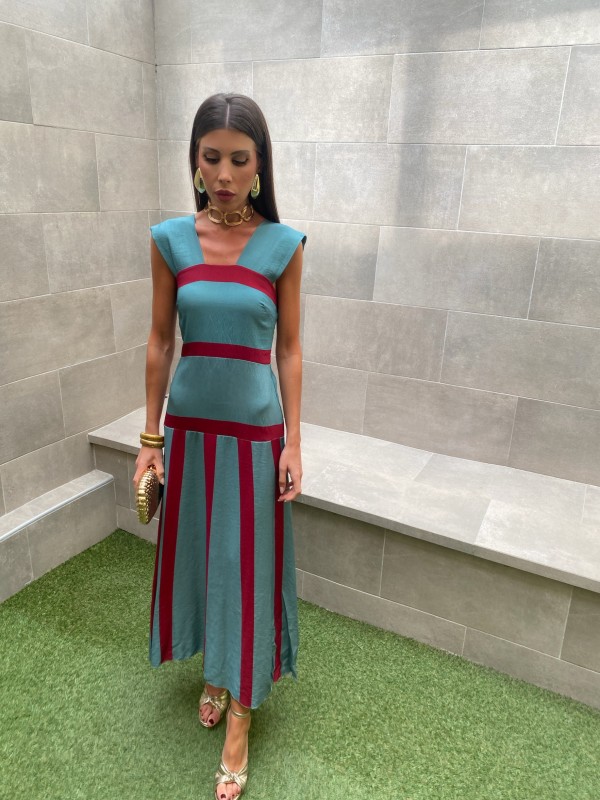 Vestido Francesca Verde Água