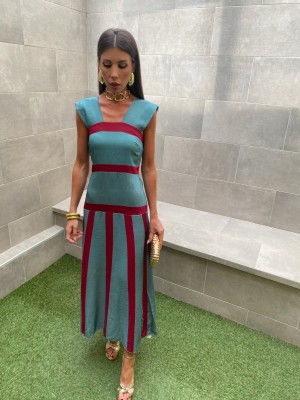 Francesca Aqua Green Dress