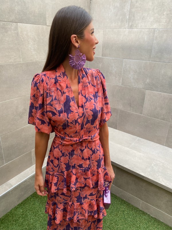 Vestido Timanfaya roxo