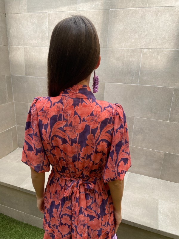 Vestido Timanfaya roxo