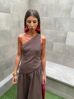 Vestido marrom Tijuana
