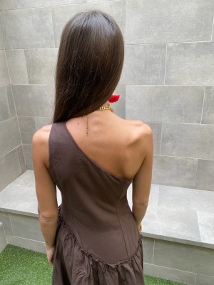 Vestido marrom Tijuana