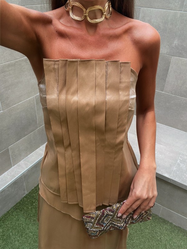 Conjunto Nasau em cobre e ouro