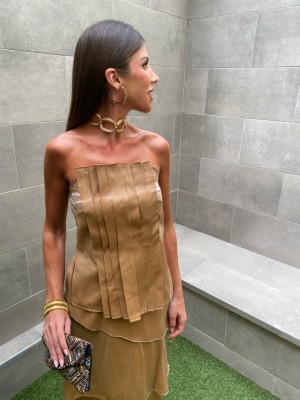 Conjunto Nasau em cobre e ouro