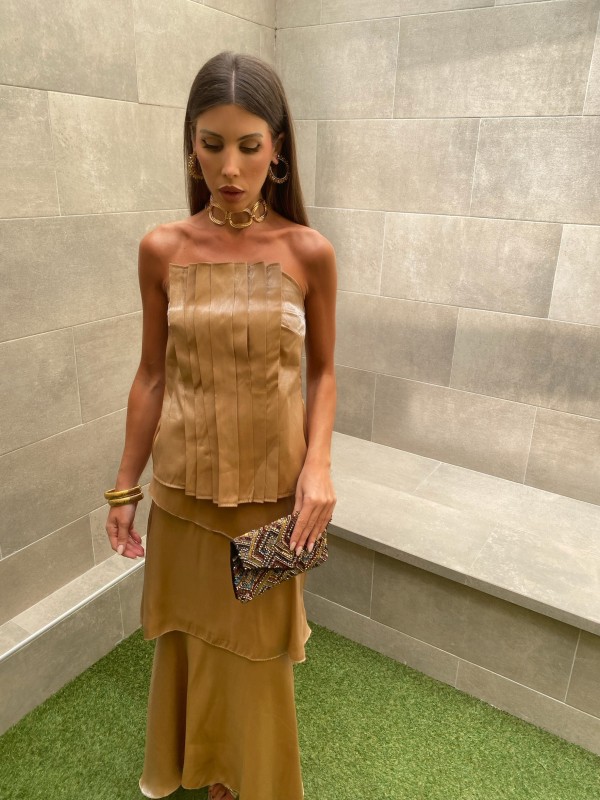 Conjunto Nasau em cobre e ouro