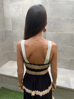 Vestido preto de Mykonos