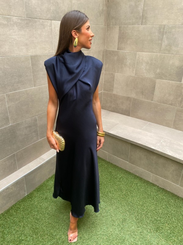 Vestido Naibiri Azul Marino