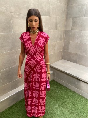 Abito rosso/rosa di Riquelme