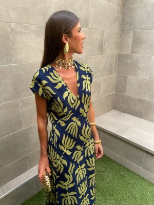 Vestido Riquelme Azul/Lima