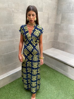 Vestido Riquelme Azul/Lima