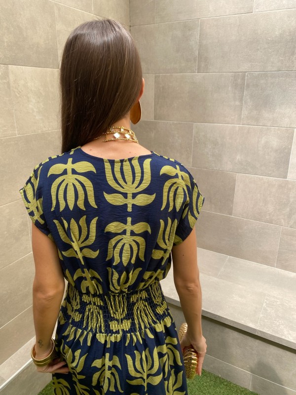 Vestido Riquelme Azul/Lima