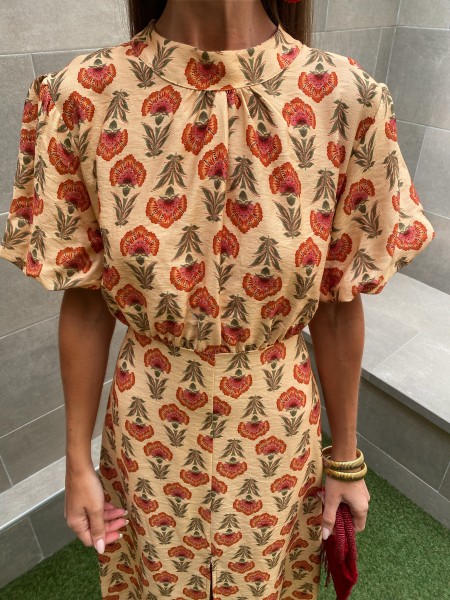 Vestido Moraleja Mantequilla