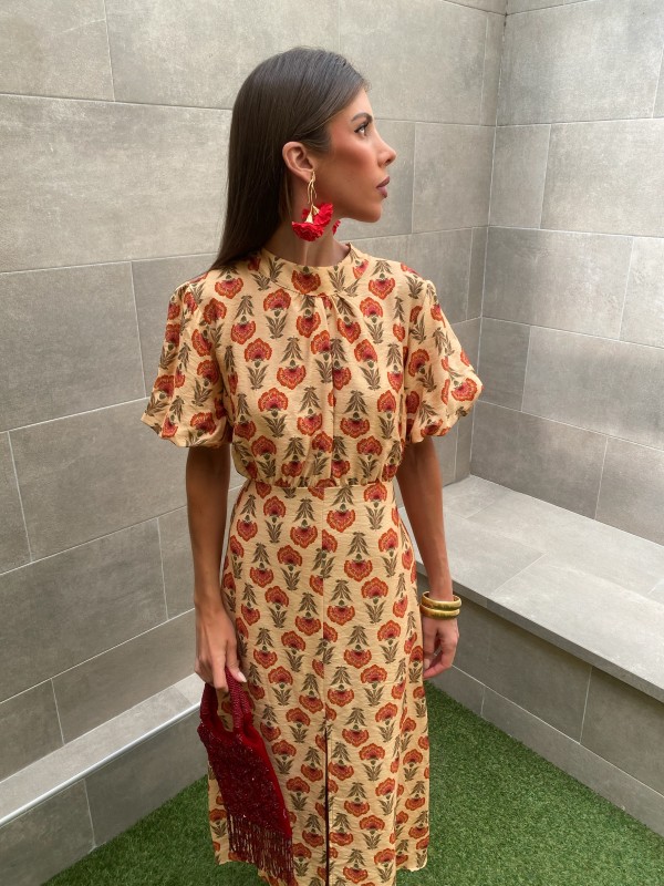 Vestido Moraleja Mantequilla