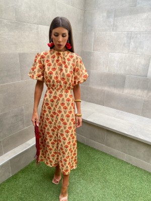 Vestido Moraleja Mantequilla