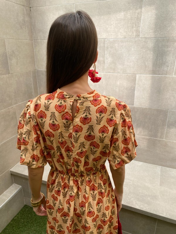 Vestido Moraleja Mantequilla