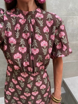 Vestido marrom Moraleja