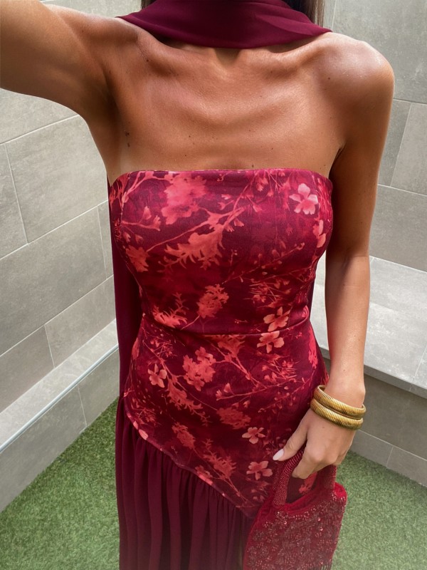 Vestido Brava Wine
