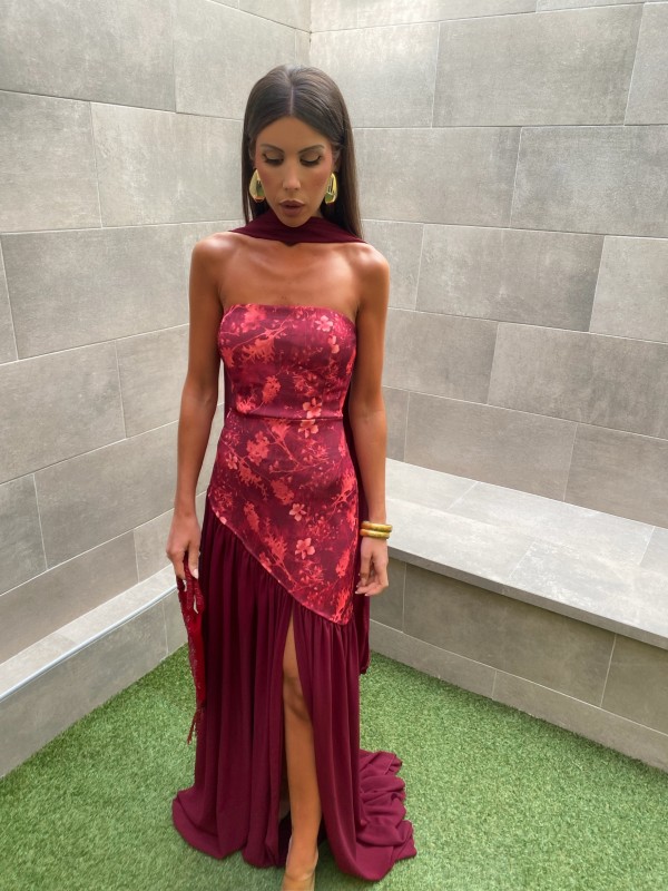 Vestido Brava Wine