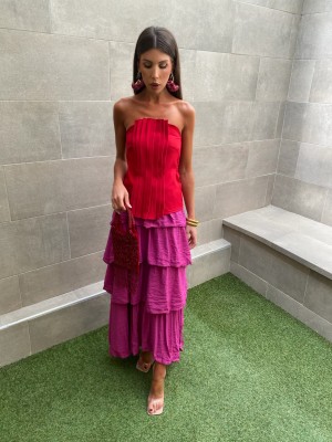 Conjunto Dramático Vermelho/Rosa