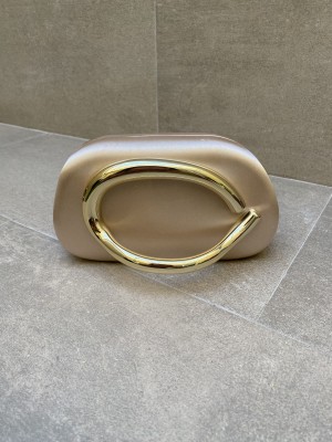 Clutch com borda de cetim (várias cores)