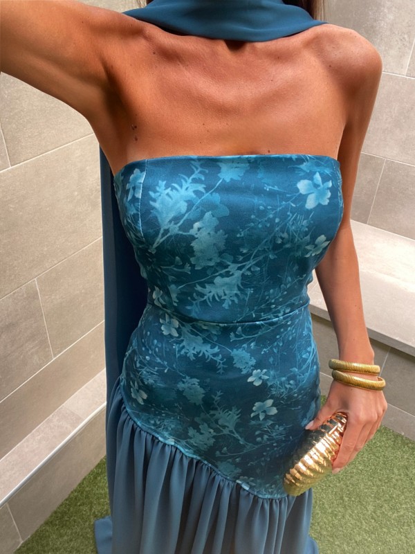 Vestido Brava Petróleo