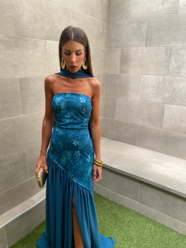 Vestido Brava Petróleo