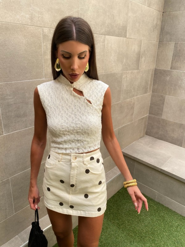 Polka Dot Short Skirt