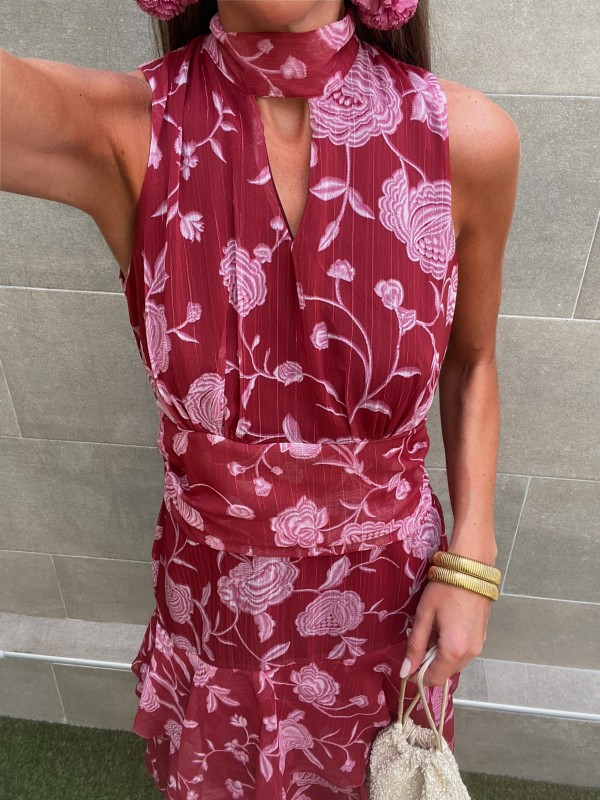 Vestido Luciana Vino