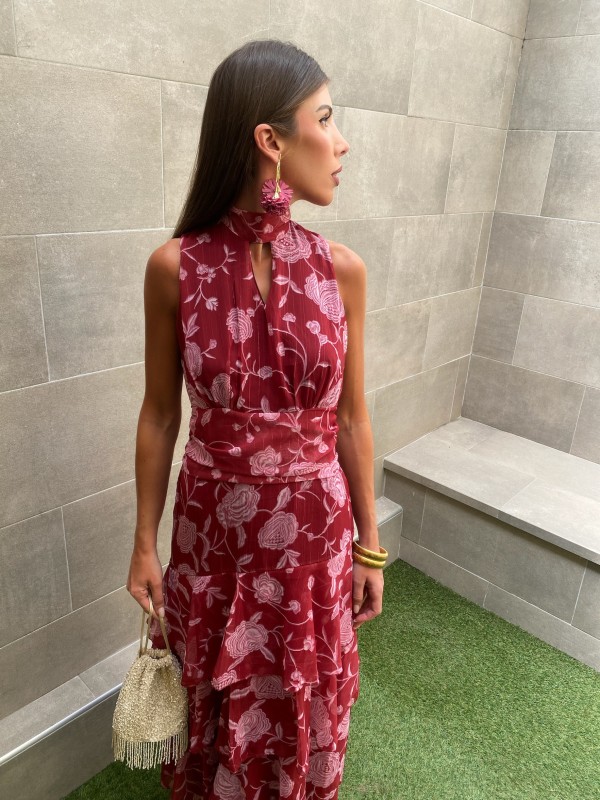 Vestido Luciana Vino