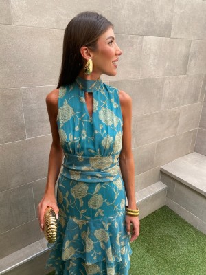 Vestido Luciana Aquamarine