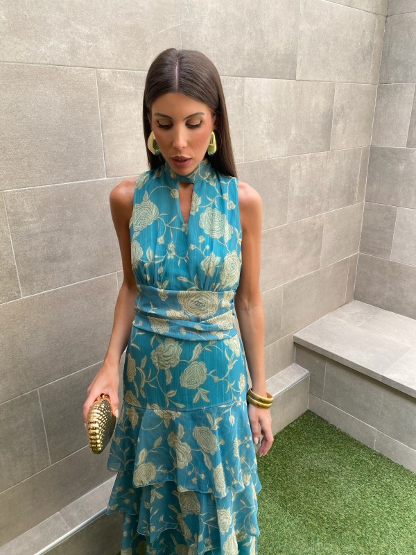 Vestido Luciana Aquamarine