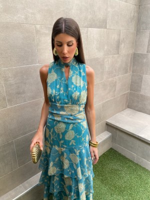 Vestido Luciana Aquamarine