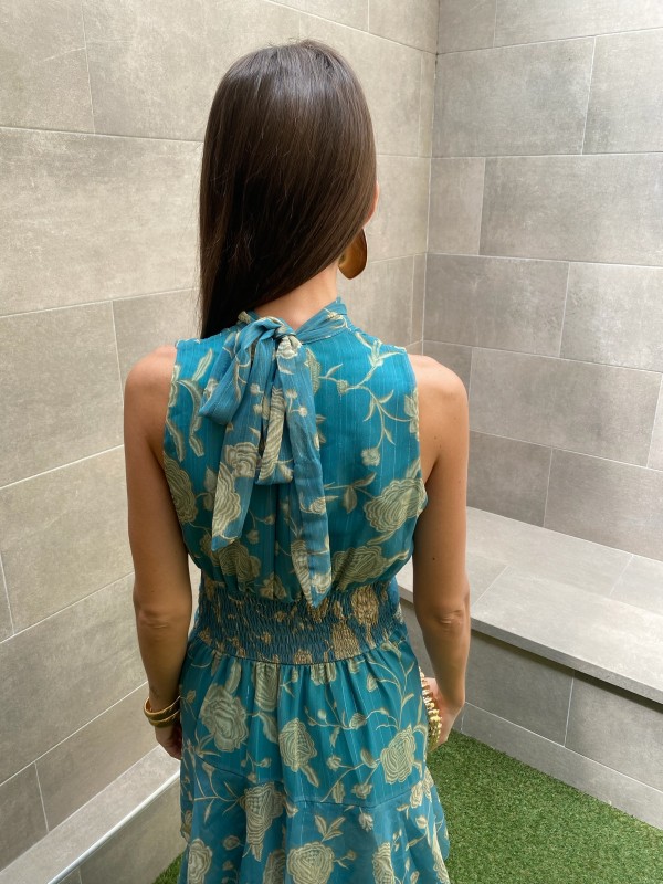 Vestido Luciana Aguamarina