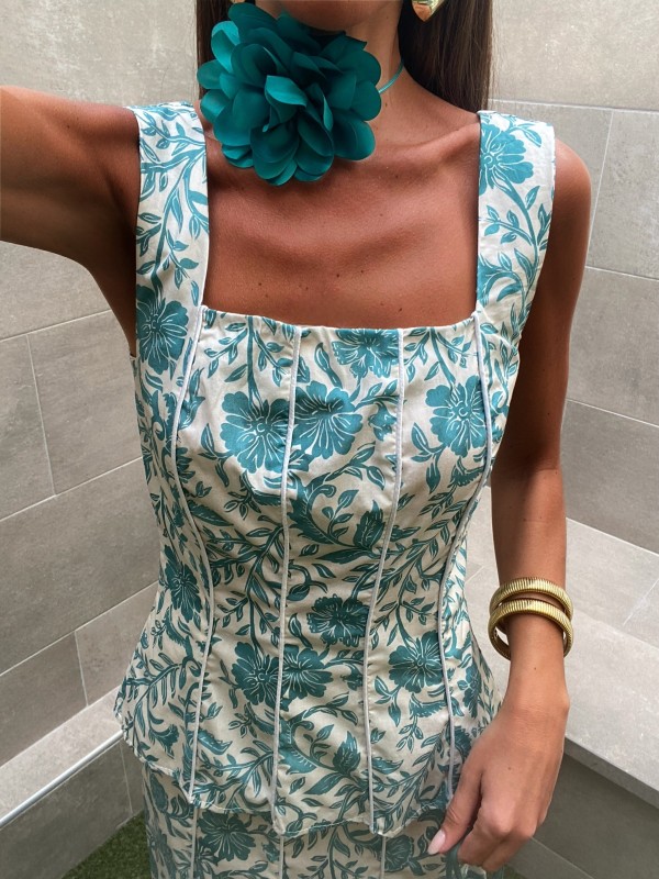 Collana girocollo con fiori (vari...