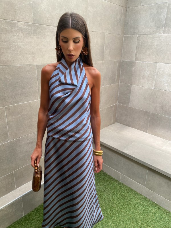 Conjunto López Marrón/Azul