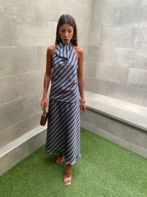 Conjunto López Marrom/Azul