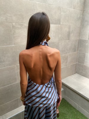 Conjunto López Marrón/Azul