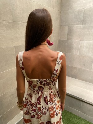 Vestido Amaranta Crema