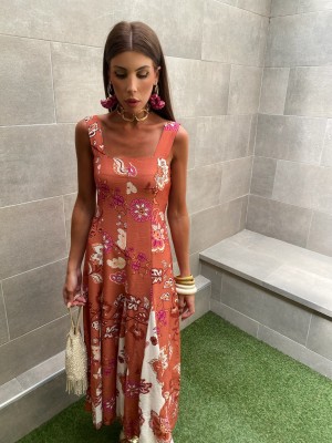 Vestido Amaranta Teja