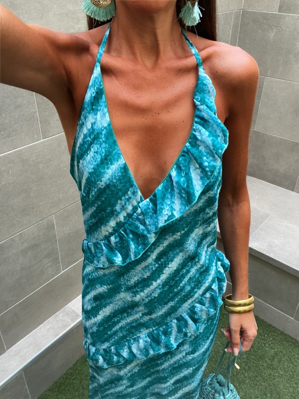 Robe turquoise Thalassa