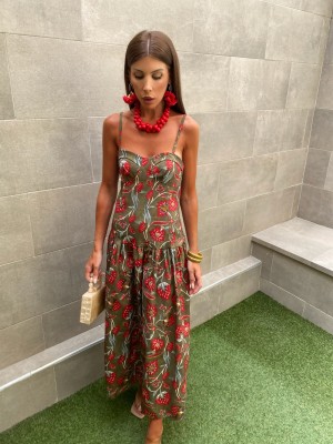 Vestido verde Mondrian