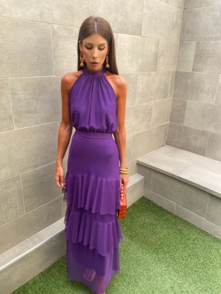 Conjunto Makandé Liso Morado 2