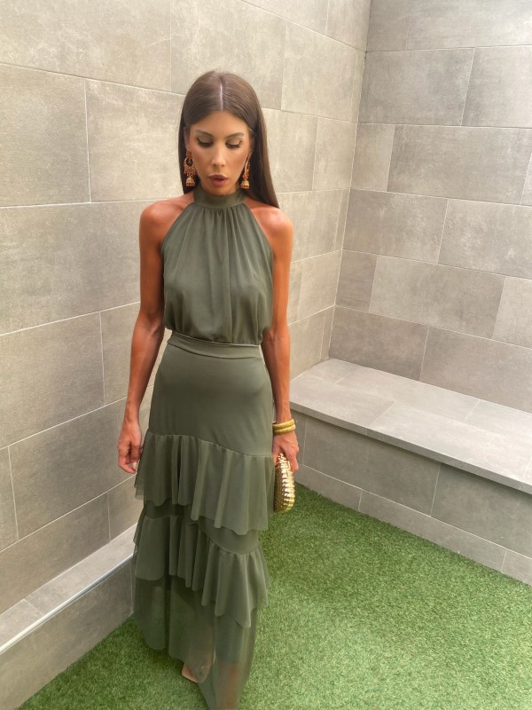 Conjunto Makandé Liso Oliva