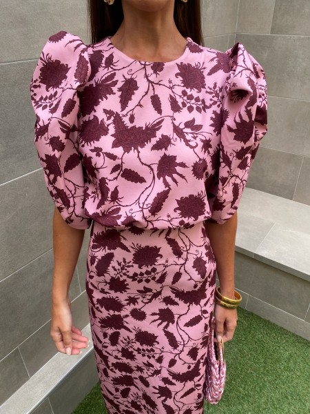 Robe rose gardénia 2