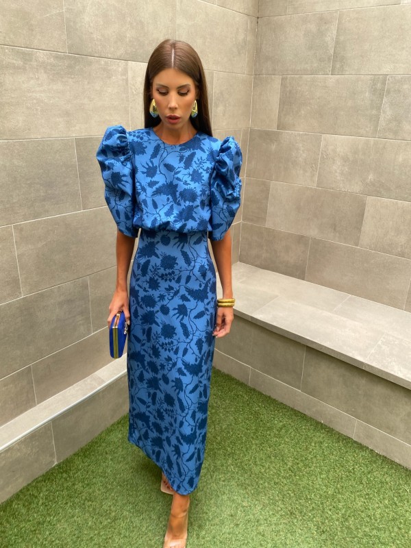 Vestido Gardenia Azul