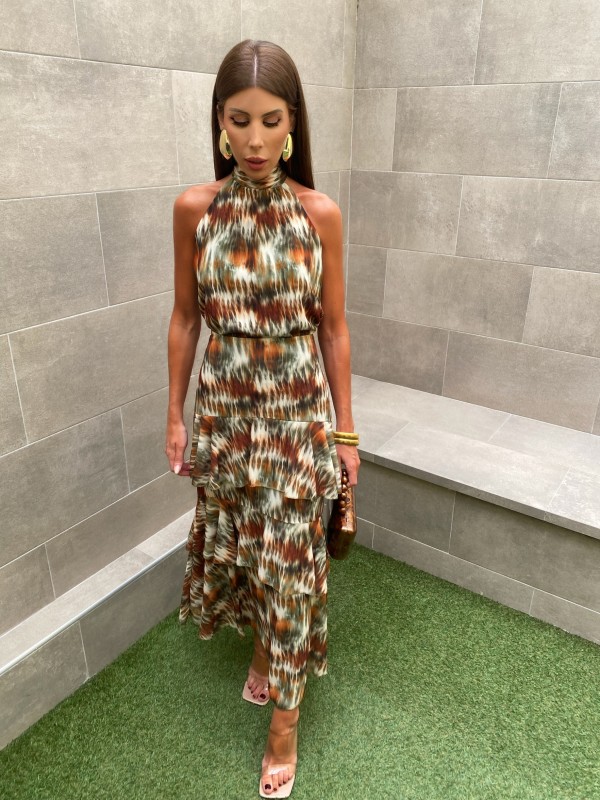 Complesso di insegne verdastre