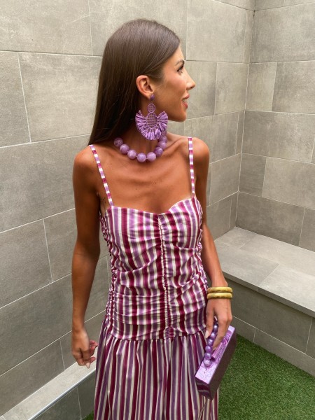 Vestido em tons de roxo 2