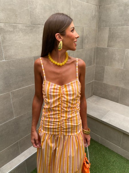 Robe à palette jaune 2