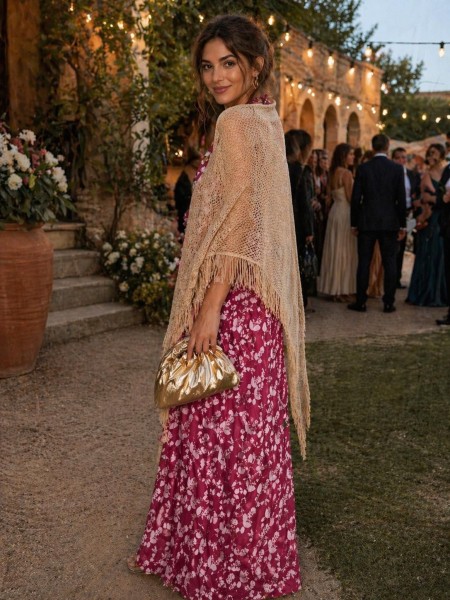 Poncho Hilo Dorado 2